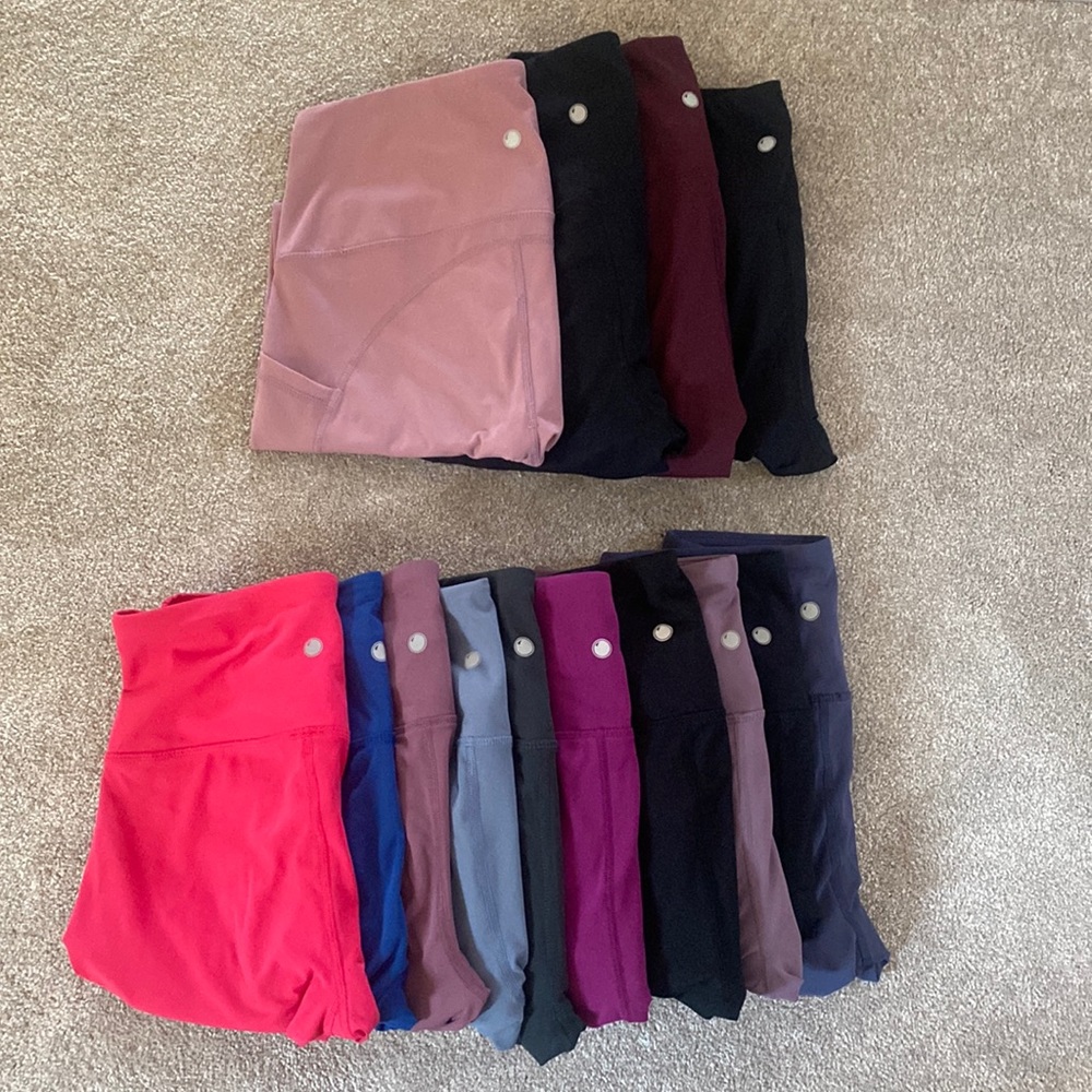 (ALL 14) Yogalicious leggings :All 14 pairs for $70, (10) 22”, (4) 25” Sz. Small
